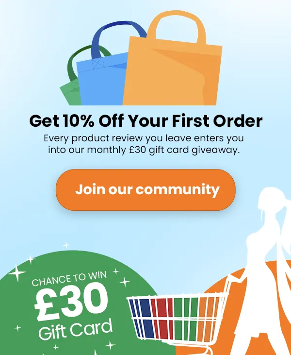 £30 gift card and 10% off first order